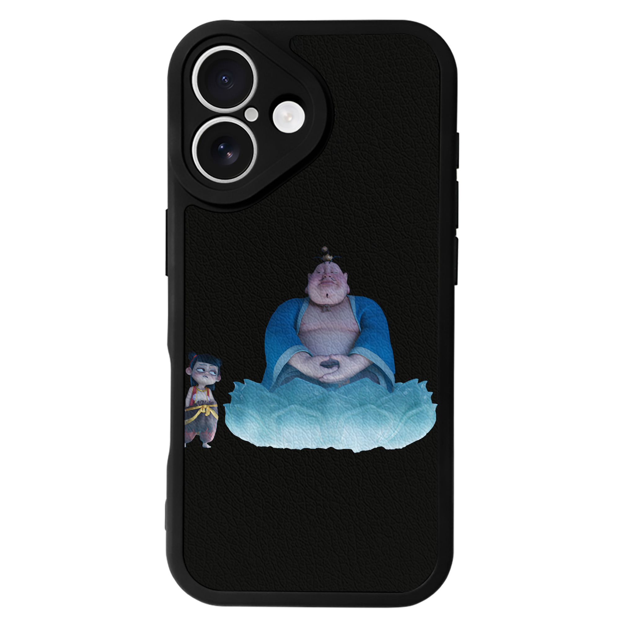 （画像用） Ne Zha 2 ナタ 魔童の大暴れ 【iPhone 16シリーズ対応】シリコンスマホケース（レザー調） 材質：シリコン